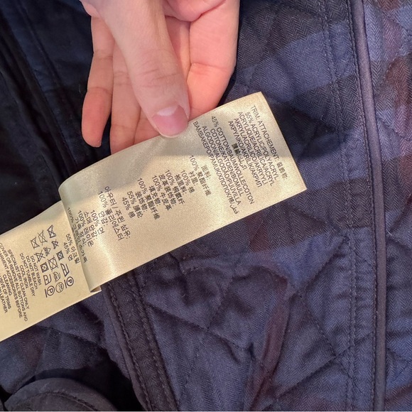 Burberry Brit navy quilted cozy jacket - Picture 10 of 11